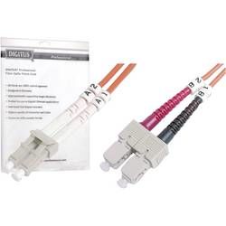 DIGITUS Fiber Optic Patch Cord, LC to SC, Multimode 50/125 µ, Duplex Length 2m  OM2