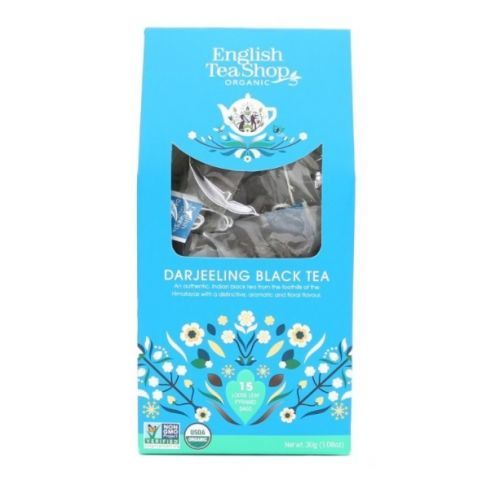 English Tea Shop Černý čaj Darjeeling 15 pyramidek sypaného čaje