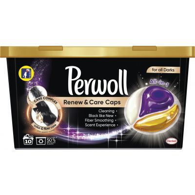Perwoll Renew & Care Caps Black kapsle na praní, 10 praní