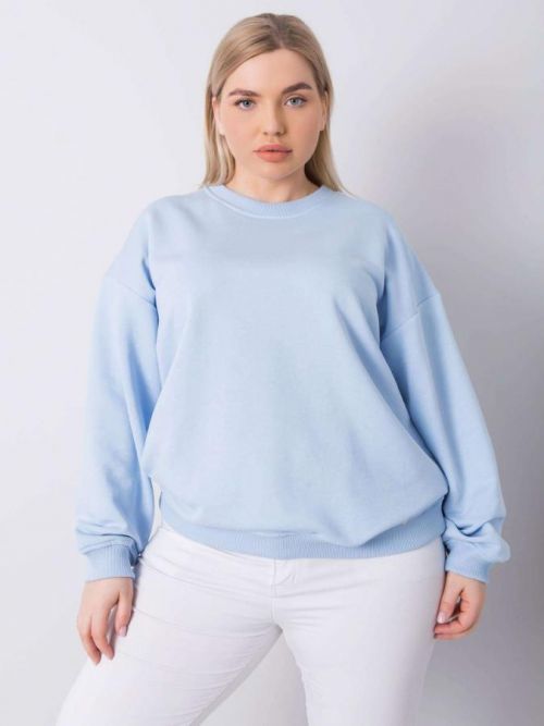 SVĚTLE MODRÁ DÁMSKÁ MIKINA BEZ KAPUCE RV-BL-6316.16X-BLUE Velikost: XL