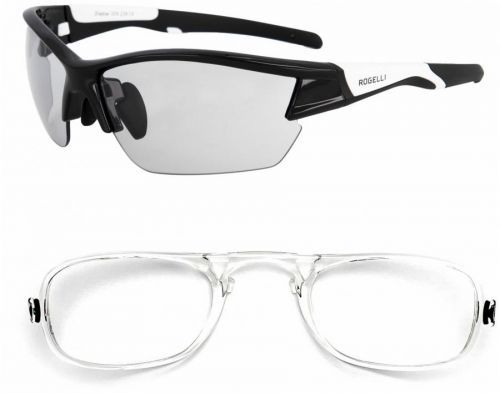 Fotochromatické sportovní brýle Rogelli SHADOW OPTIC s klipem pro dioptrická skla, černo-bílé