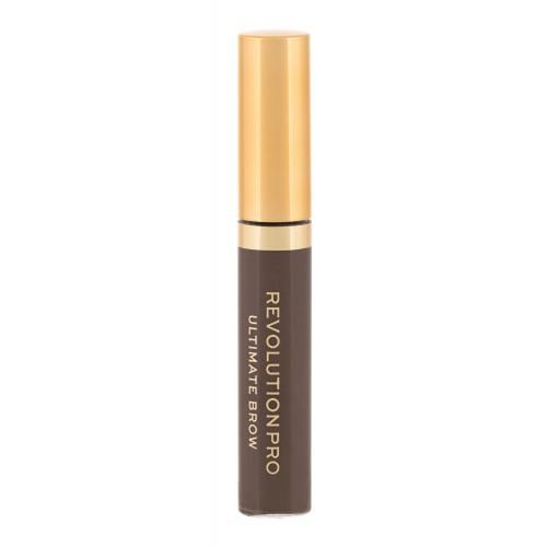 Makeup Revolution London Revolution PRO Ultimate Brow 5,8 ml dlouhotrvající fixační gel na obočí pro ženy Dark Brown