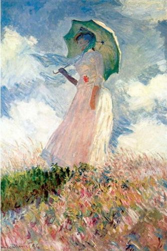 Reprodukce obrazu Claude Monet - Woman with Sunshade, 60 x 40 cm