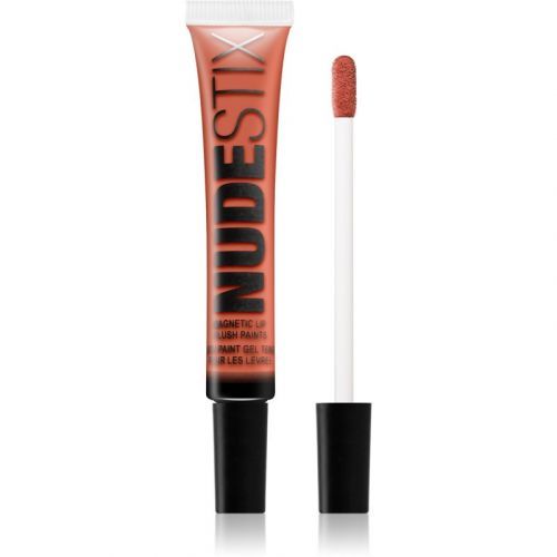 Nudestix Magnetic Plush Paints matný lesk na rty 3 v 1 odstín Hot Paprika 10 ml