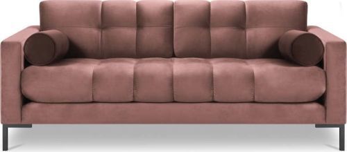 Růžová sametová pohovka Cosmopolitan Design Bali