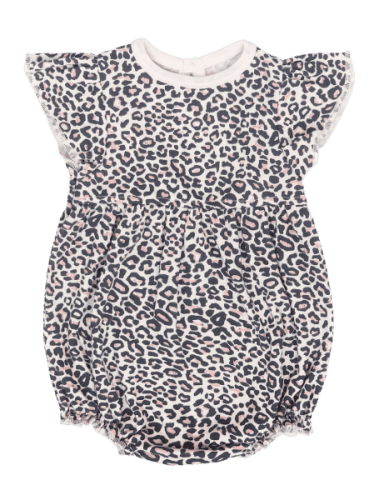 Mamatti Mamatti Body s nohavičkami Gepardík, bíle se vzorem 68 (4-6m)