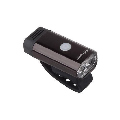 Světlo PRO-T Plus 300 lm 2 x 5 W LED dioda USB - černá, přední