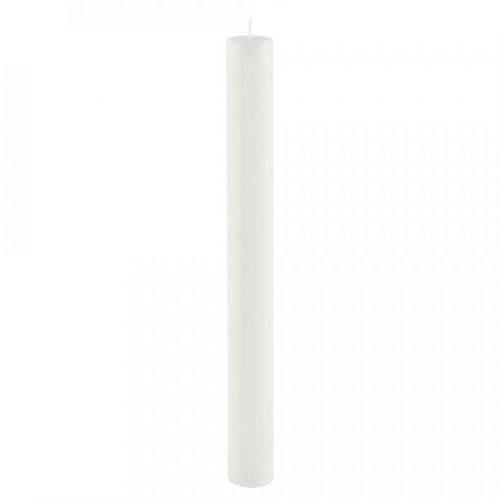 Bílá dlouhá svíčka Ego Dekor Cylinder Pure, doba hoření 42 h