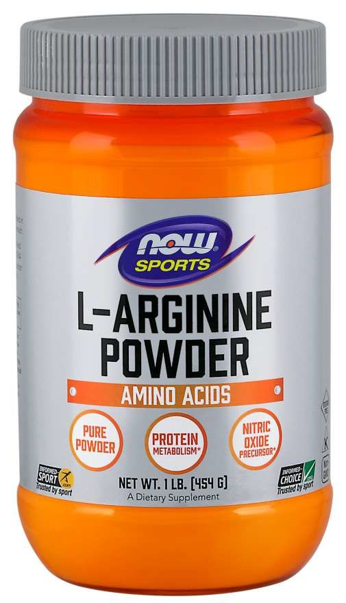 L-Arginin prášek 454 g - NOW Foods