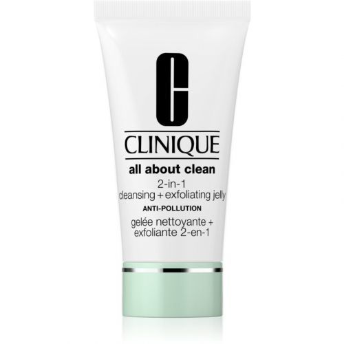 Clinique All About Clean 2-in-1 Cleansing + Exfoliating Jelly exfoliační čisticí gel 150 ml