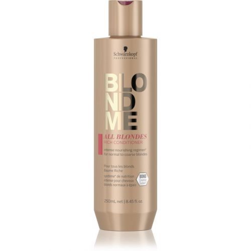 Schwarzkopf Professional Blondme All Blondes Rich vyživující kondicionér pro hrubé vlasy 250 ml