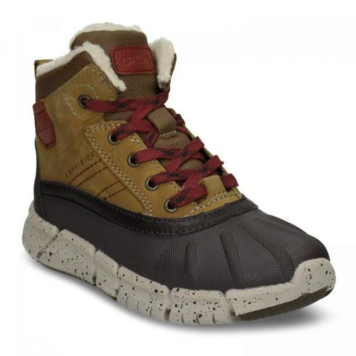 Hnědá chlapecká kotníková zimní obuv