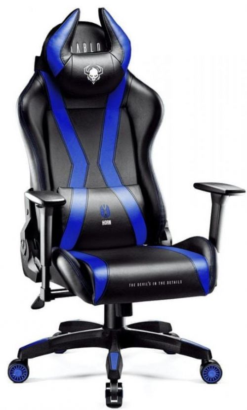 Diablo Chairs X-Horn 2.0, černá/modrá (5902560337013)