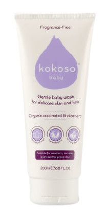 Kokoso Baby Jemný dětský mycí gel na tělo i vlásky bez parfemace 200ml