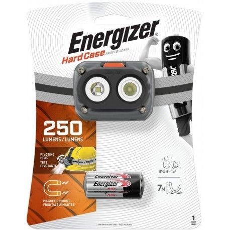 Energizer Hard Case Magnet Headlamp 250 lm magnetická odolná pracovní čelovka na baterie