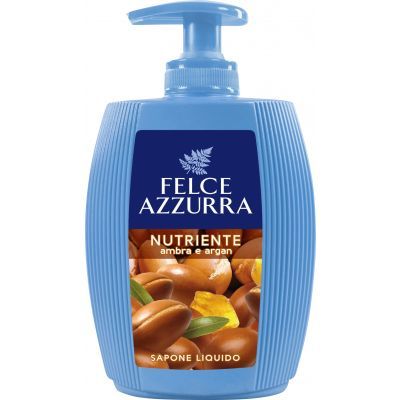 Felce Azzurra Amber & Argan tekuté mýdlo na obličej a ruce, 300 ml