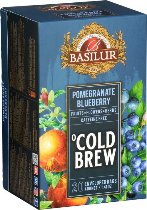 BASILUR Cold Brew Pomegranate Blueberry 20x2g