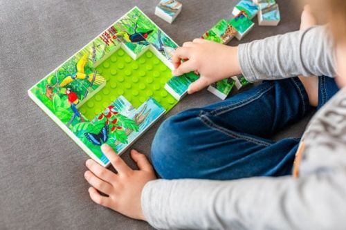 Hubelino Puzzle Zvířata v deštném pralese