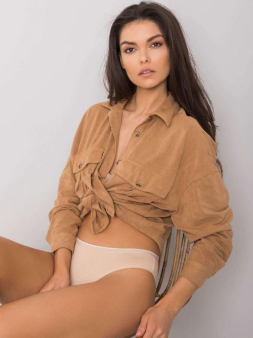 BÉŽOVÉ KLASICKÉ KALHOTKY BR-MT-2320-BEIGE Velikost: M