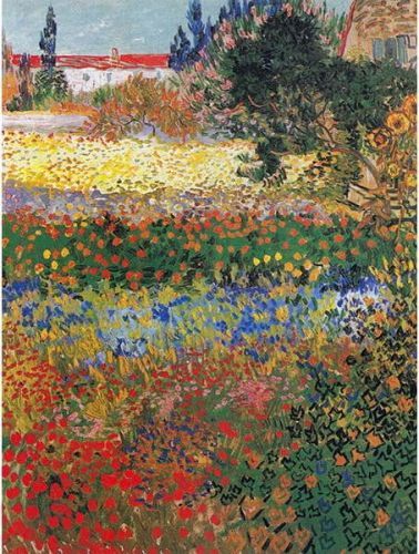 Reprodukce obrazu Vincent van Gogh - Flower Garden, 60 x 45 cm