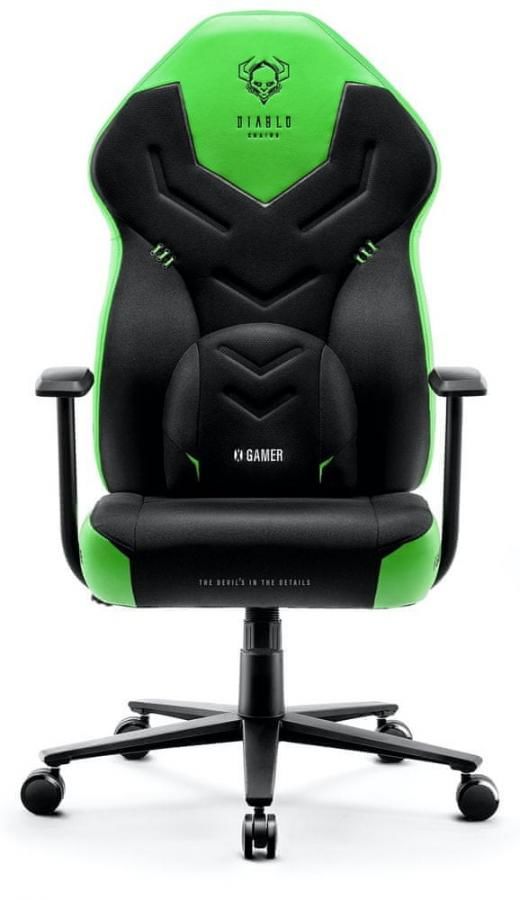 Diablo Chairs X-Gamer 2.0, černá/zelená (5902560337471)