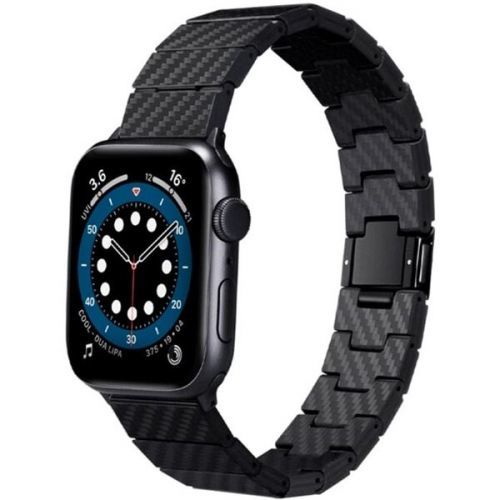 Pitaka Carbon Fiber řemínek Apple Watch 44/42 mm černý