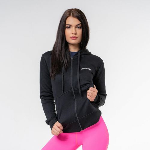 Dámská mikina Zipper Hoodie Black S - GymBeam