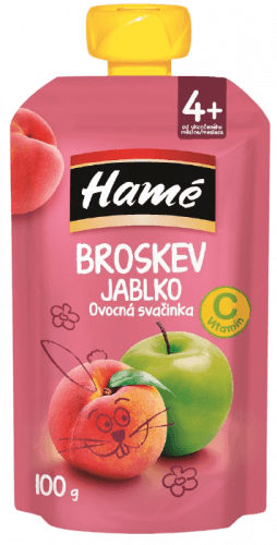 Hamánek  Hamé Kapsička Broskev a jablko 100g