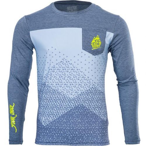Dres Silvini Ello Enduro - pánské, dlouhý, modro-žlutá neon - velikost 2XL