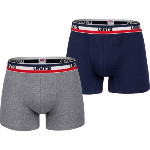 Levi's MEN SPRTSWR LOGO BOXER BRIEF 2P  XL - Pánské boxerky