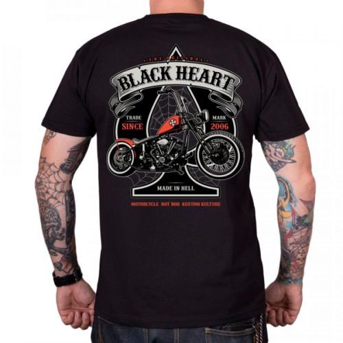 BLACK HEART Orange Chopper černá - M