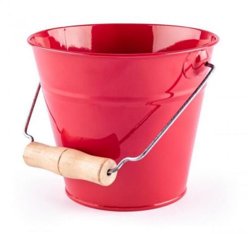 Zahradní kbelík - červený garden bucket red