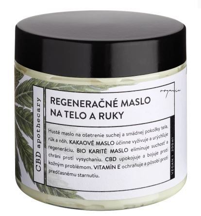 SOAPHORIA Regenerační máslo na tělo a ruce profi 200mg CBD 200 ml