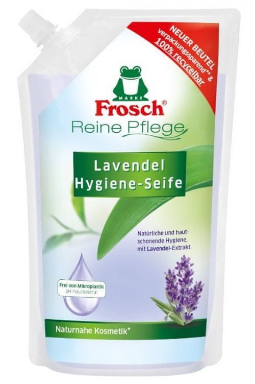 Frosch EKO Tekuté mýdlo Levandule – náhradní náplň, 3 × 500 ml
