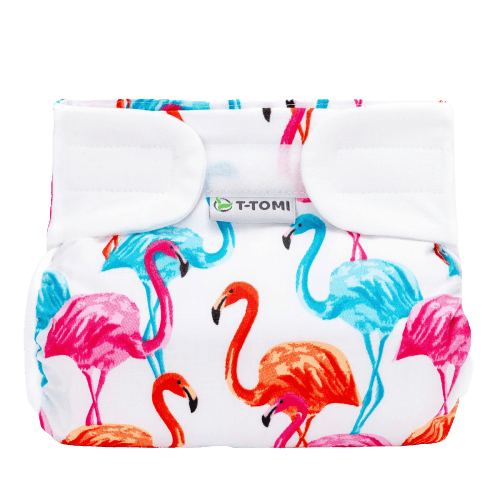 T-Tomi Ortopedické abdukční kalhotky - suchý zip, flamingo 3-6kg