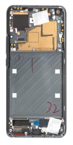 LCD + dotyk + přední kryt pro Xiaomi Mi 11, black (Service Pack)