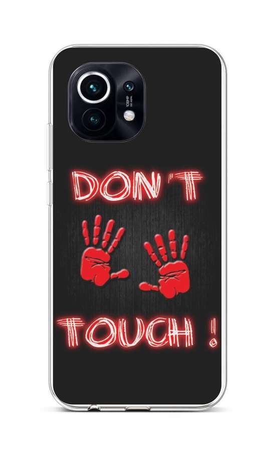 Kryt TopQ Xiaomi Mi 11 silikon Don't Touch Red 57821