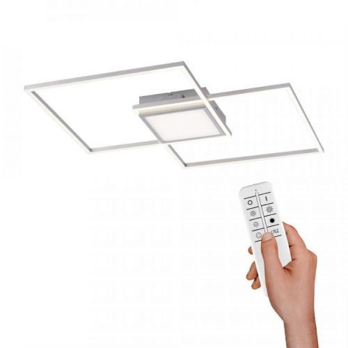 LEUCHTEN DIREKT LED stropní svítidlo, ocel, 60x60cm, CCT nastavení teploty barvy, stmívatelné 3000-5000K