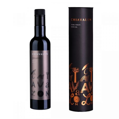 Chiavalon Organic 500 ml - BIO prémiový olivový olej v černé dárkové tubě