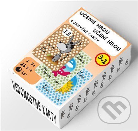 Učenie hrou 4-jazyčné karty 3v1 / Učení hrou - Lauko Promotion