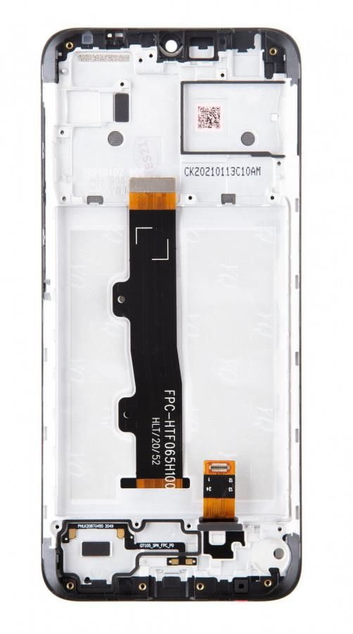 LCD + dotyk + přední kryt pro Motorola Moto E7/E7i Power, black (Service Pack)