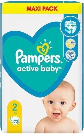 Pampers Active Baby S2 4-8kg, 72ks