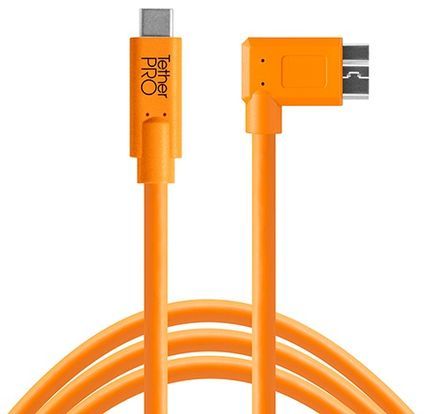 Tether Tools TetherPro microUSB 3.0 na USB-C 4,6 m oranžový