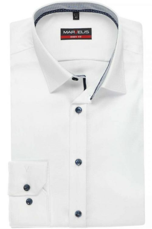 Marvelis pánská košile s krátkým rukávem 7526 00 79 Bílá 39