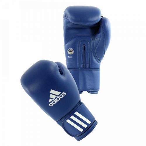 AIBA adidas boxerské rukavice - modrá modrá 10