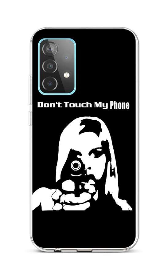 Kryt TopQ Samsung A52 silikon Don't Touch Gun 57345