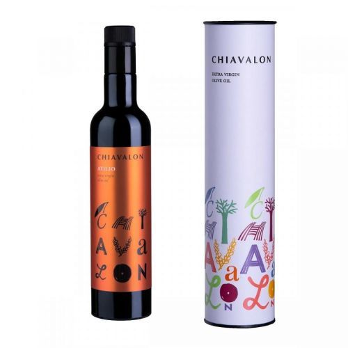 Chiavalon Atilio 500 ml - prémiový olivový olej na steaky v bílé dárkové tubě