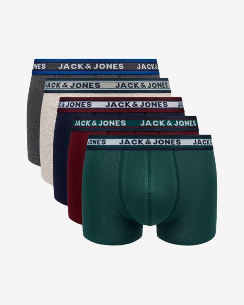 Jack & Jones Boxerky 5 ks Modrá Zelená Červená