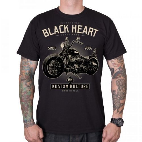 BLACK HEART Motorcycle černá - L