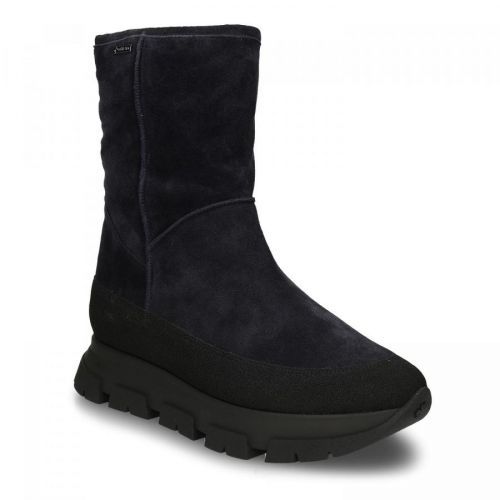 Tmavě modrá vyšší dámská obuv s Gore-tex membránou